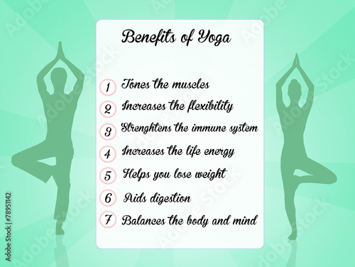 Benefits Of Yoga Poster ID:F78951142