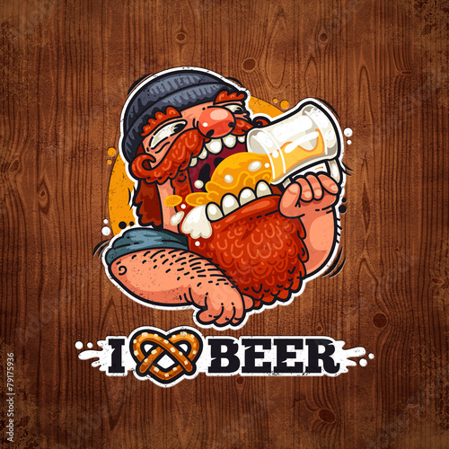 Lacobel Man Loves Beer