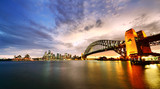 Sydney Harbor Panorama at twilight poster