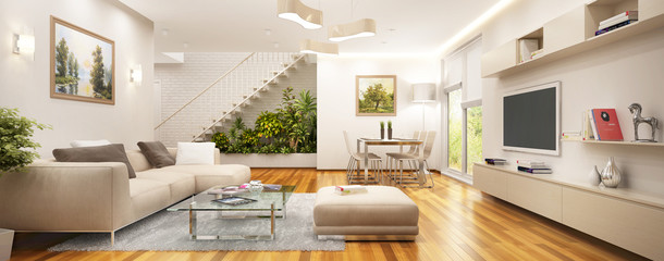 Modern Living Room With Stairs(19).jpg