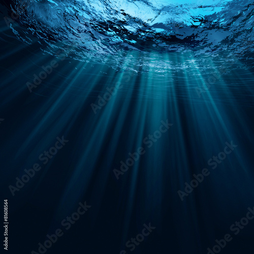 Deep water, abstract natural backgrounds