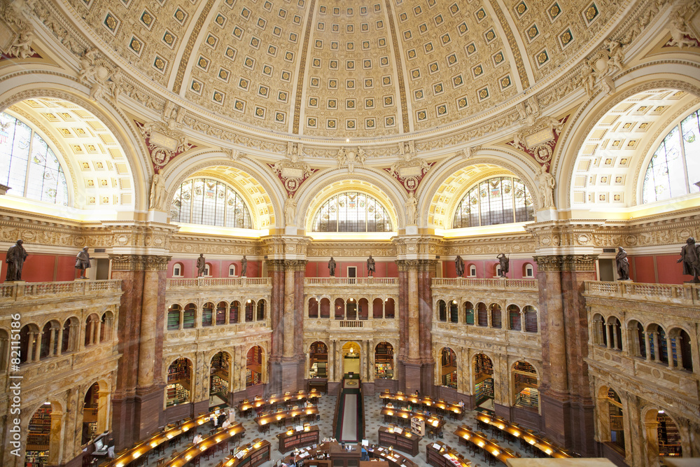 Wall Murals the library of congress building in washington dc - Nikkel Art