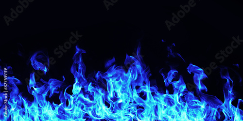 Lacobel burning fire flame on black background