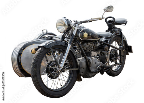 Fototapeta altes antikes oldtimer Motorrad, vintage bike