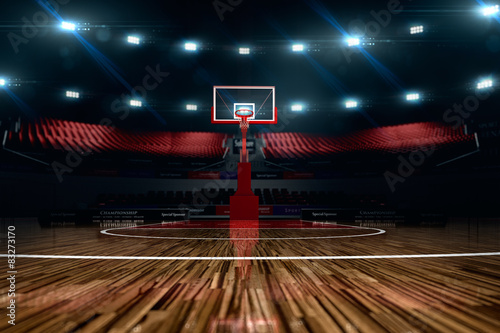  Basketball court. Sport arena. 