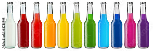 Fototapeta colorful soft drinks