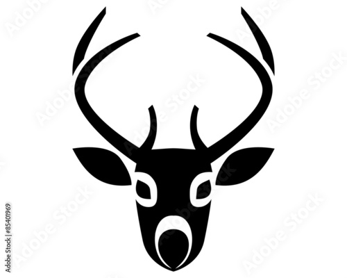 Fototapeta deer antlers black