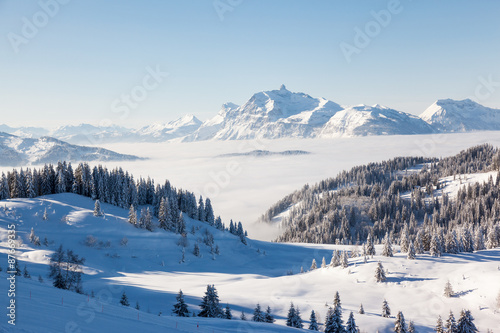 Aravis Mountain Range from Les Gets © Anthony Brown