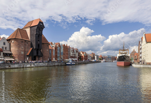 View of the Gdansk riverside