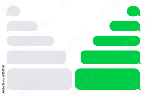 Vector modern sms or message icons. © Trezvuy