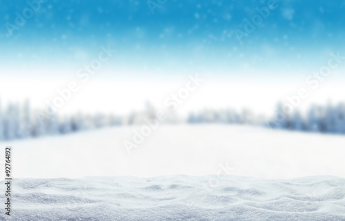 Winter snowy background