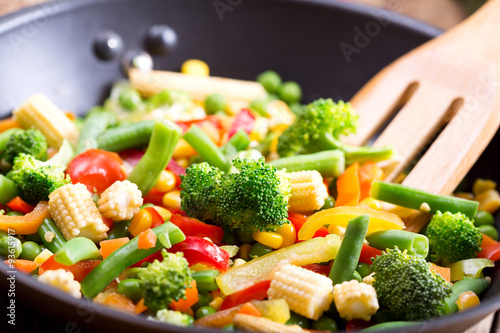 Plakát, Obraz stir fried vegetables