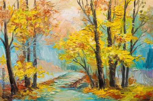 oil-painting-landscape-colorful-autumn-forest