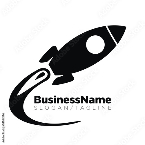 Rocket logo icon Vector