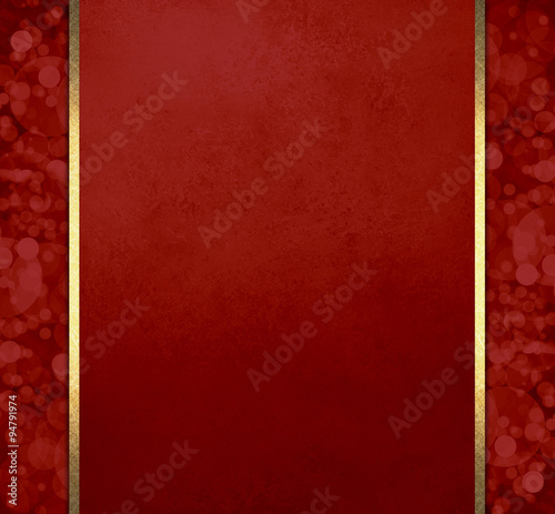 luxury red christmas background with gold ribbon stripes and bokeh lights pattern sidebars elegant formal - Red Christmas Background luxury red christmas background with gold ribbon stripes and bokeh lights pattern sidebars elegant formal - Red Christmas Background