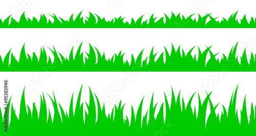 Set of seamless the grass.