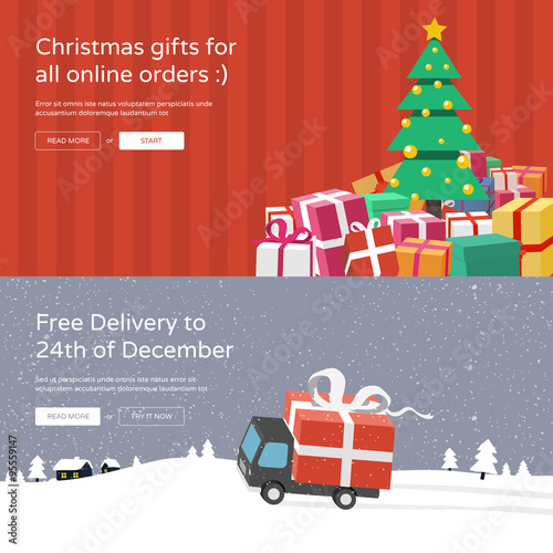 quot online shopping website banners christmas tree with quot online shopping website banners christmas tree with