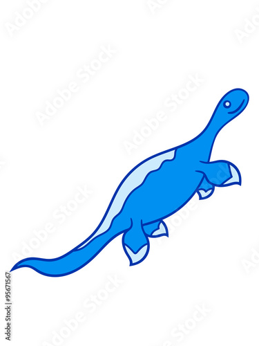 dinosaur with flippers and long neck