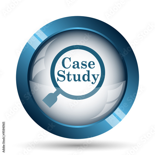 case study icon vector