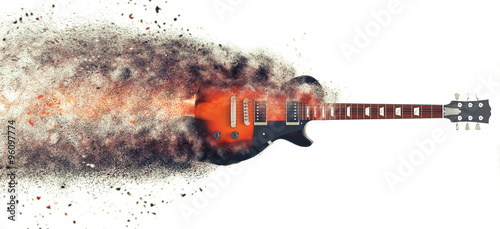 Fototapeta Hard Rock guitar - Particle FX