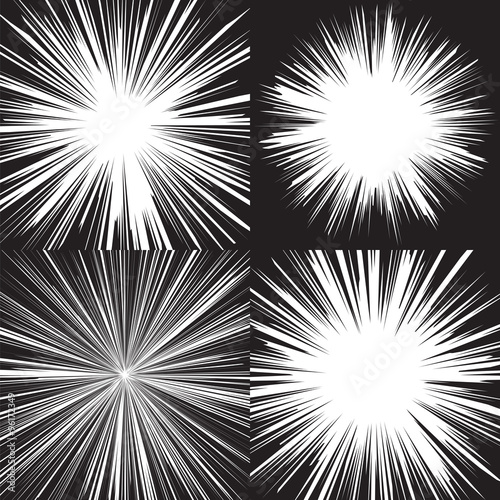 Radial speed lines