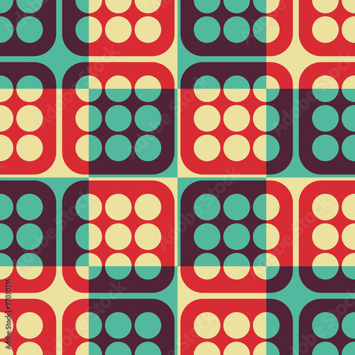  Seamless Square and Circle Pattern