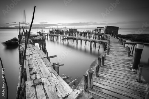 A peaceful ancient pier Poster