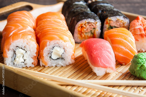Japanese sushi set