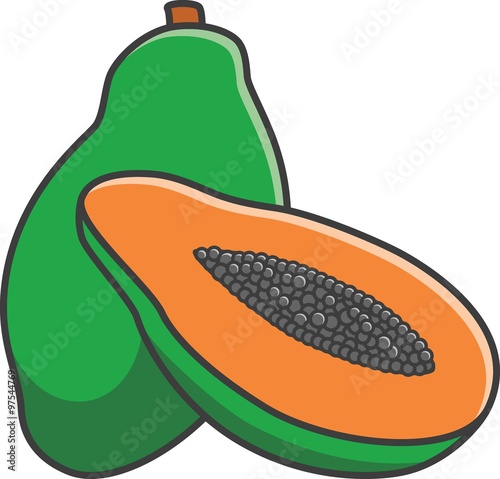 clipart papaya tree - photo #11