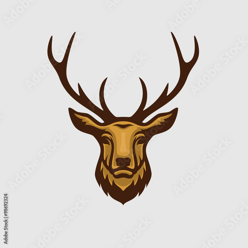 Fototapeta Deer mascot and logo great for sport and team logo