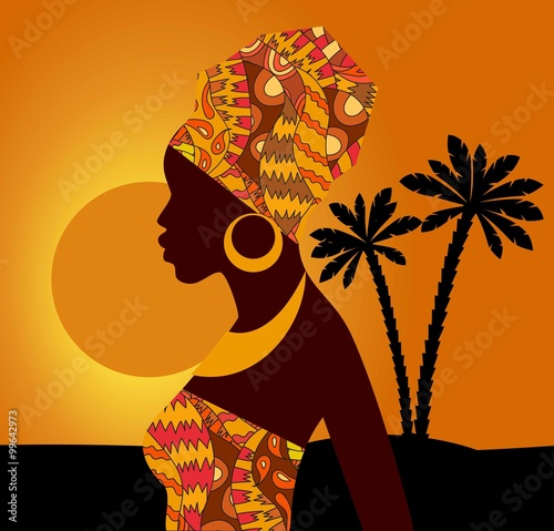 tropische-landschaft-schone-schwarze-frau-afrikanische-frau