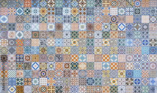 Fototapeta ceramic tiles patterns from Portugal.