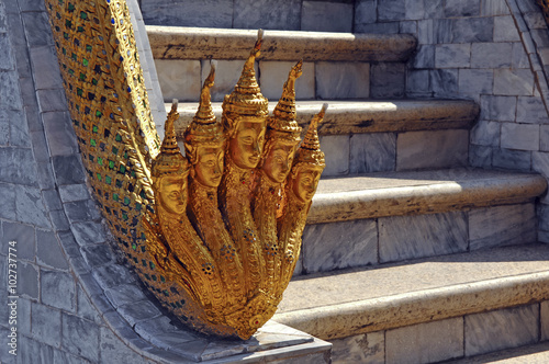 Poster Traditional Thai architecture at the Grand Palace, Bangkok, Thailand