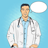 Doctor retro style pop art