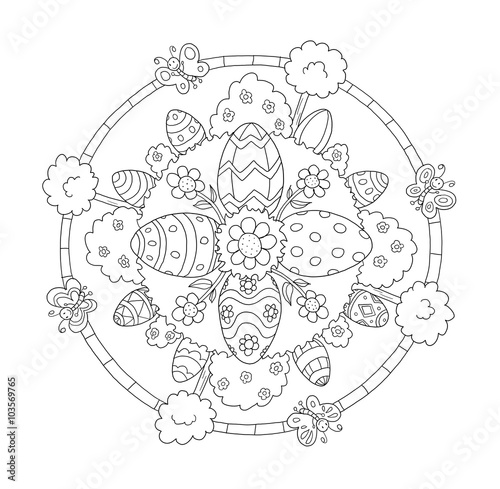 &quot;Mandala Ostern&quot; Stock photo and royaltyfree images on