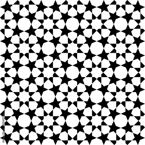 Fototapeta Moroccan black pattern