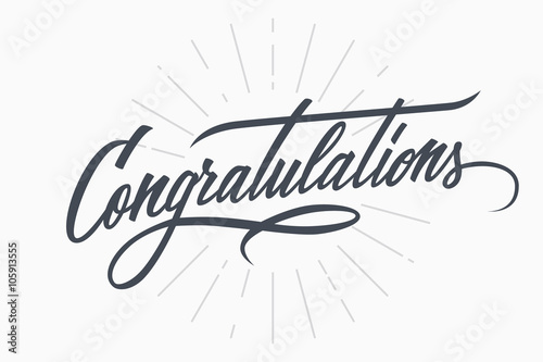 word congratulation in latin Congratulations. lettering. greeting Calligraphic Hand