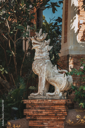 Poster PATTAYA, THAILAND - FEBRUARY 6 2016: Culture, features and Life of Thailand