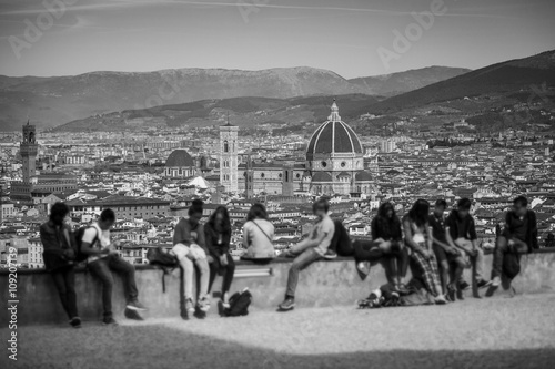 Florence Panorama in Tuscany, Italy Poster