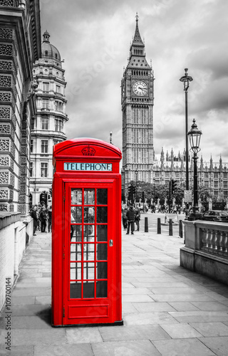Fototapeta Telefonzelle in London
