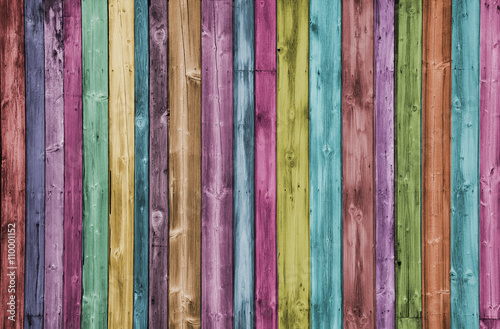 Fototapeta vintage colorful wood background