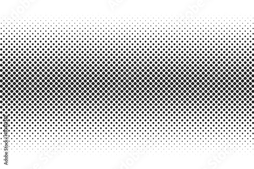 Fototapeta Medium dots halftone vector background. Overlay texture.