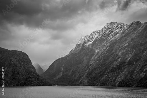 Fiordland National Park Scenic in - South Island of New Zealand Poster