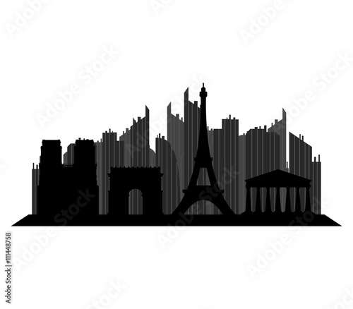 "paris skyline" Stock image and royalty-free vector files on Fotolia