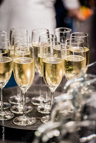 Poster champagne glasses