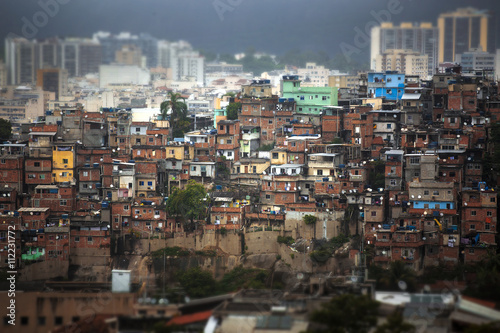 Obraz na płótnie Rio de Janeiro downtown and favela.