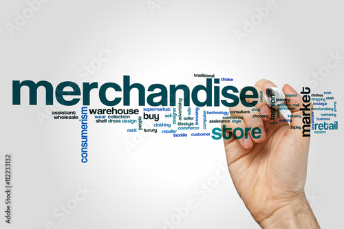 Merchandise word cloud concept