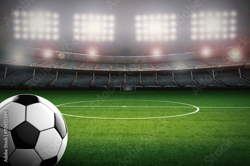 pilka-nozna-z-tlem-stadionu-pilkarskiego