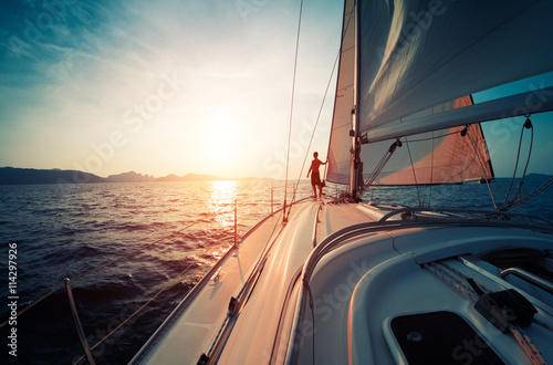 Man on the yacht