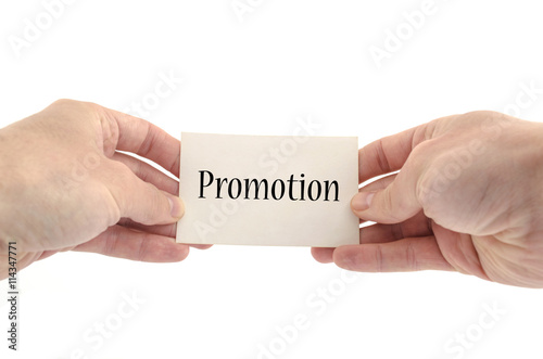 Promotion text concept